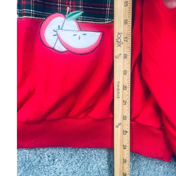 VTG Alfred Dunner Cat Apple Basket Size L Embroidered Y2K Retro Cottagecore - Picture 6 of 7